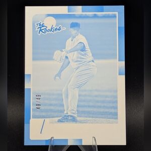 2016 Panini Donruss Rated Rookies Test Proof Cyan /49 Luis Severino Rookie RC